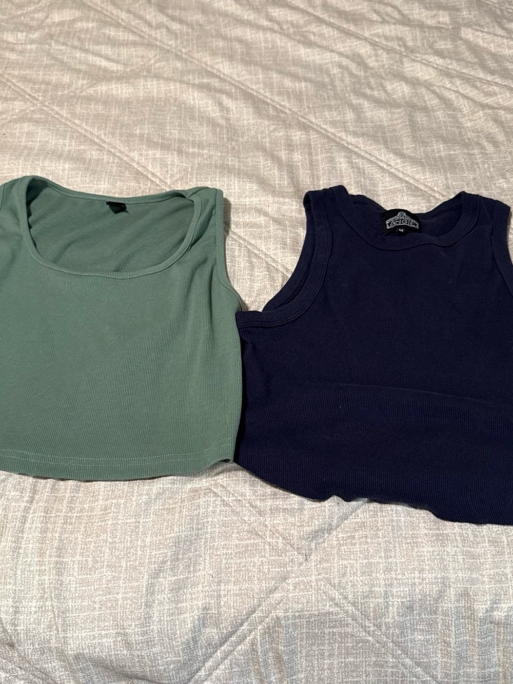 Angie Tank Tops in Sage Green and Navy